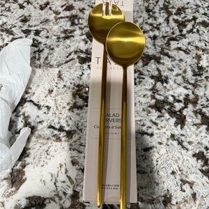 NWT Taja CollectionGold Salad Servers